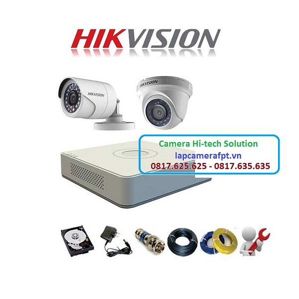 Bộ 2 camera Hikvision