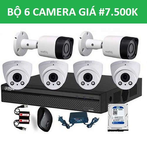 Hệ thống 6 camera giám sát cần đầu tư bao nhiêu chi phí