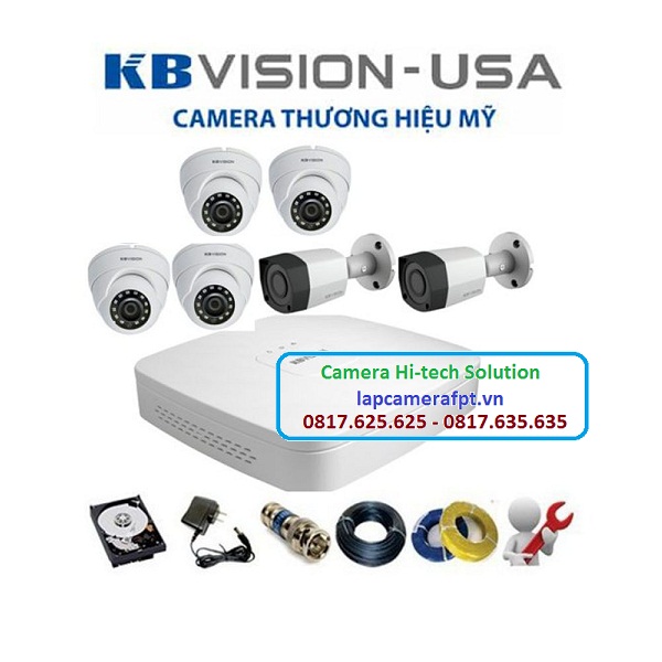 Bộ 6 Camera Kbvision