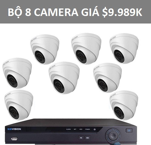 Cần bao nhiêu tiền để lắp đặt hệ thống 8 camera quan sát