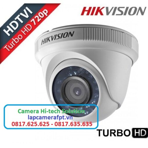 Camera Hikvision DS-2CE56C0T-IRP HD 720P, 1MP Bán Cầu Hồng Ngoại