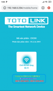 Cách cấu hình Wifi Repeater Totolink Ex200 trong 3 bước