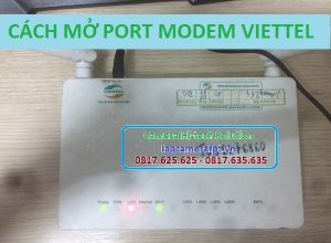 Hướng dẫn NAT Port camera trên modem Viettel F608 / F606 / F600W