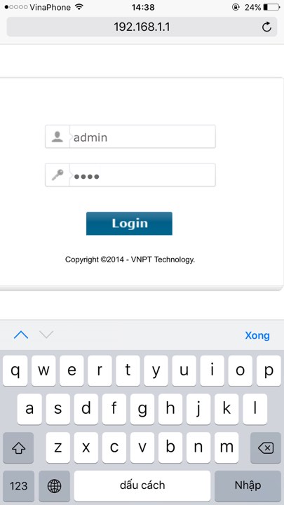 Cách đổi mật khẩu wifi modem VNPT