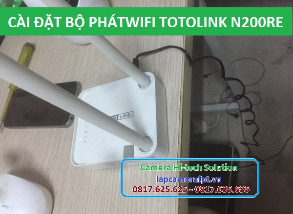 cài đặt wifi totolink N200RE qua điện thoại
