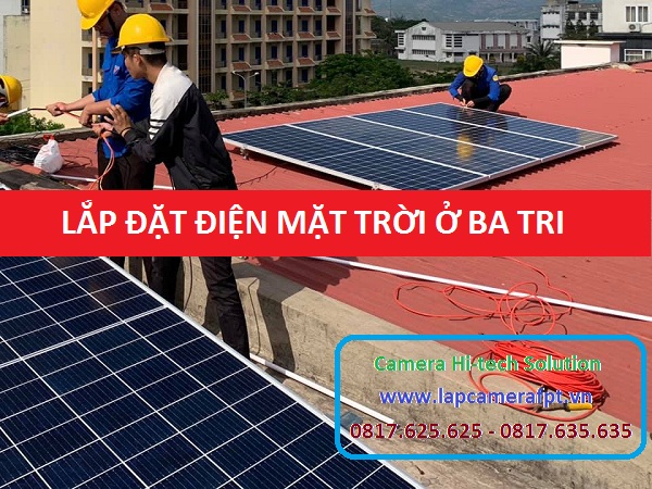 Lắp đặt điện mặt trời ở huyện Ba Tri
