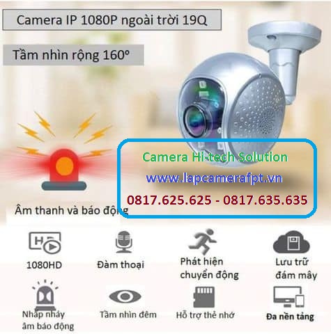 Camera IP Wifi CareCam 19Q loại ngoài trời 1080P