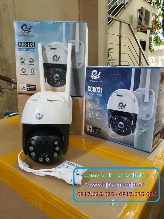 Camera Wifi CareCam CC8031 ngoài trời Xoay 360 độ phân giải 3.0