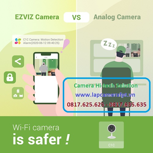 Camera Wifi Ezviz Full HD 1080P 2.0 MP Giá rẻ chính hãng