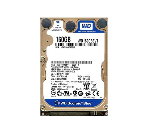 Ổ cứng HDD Laptop WD 160GB