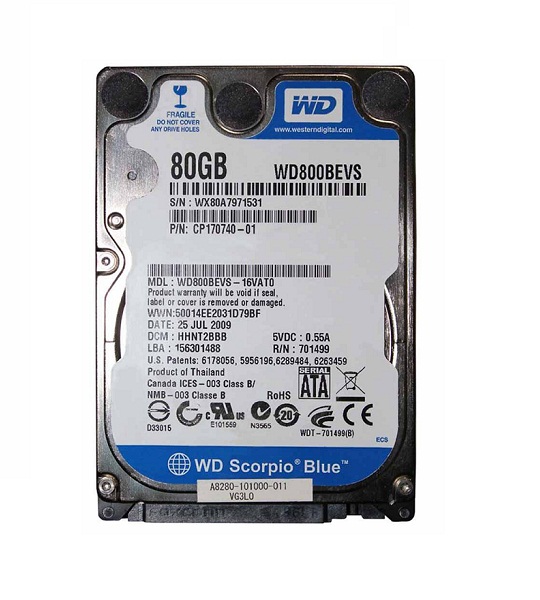 Ổ CỨNG HDD Laptop WD 80GB