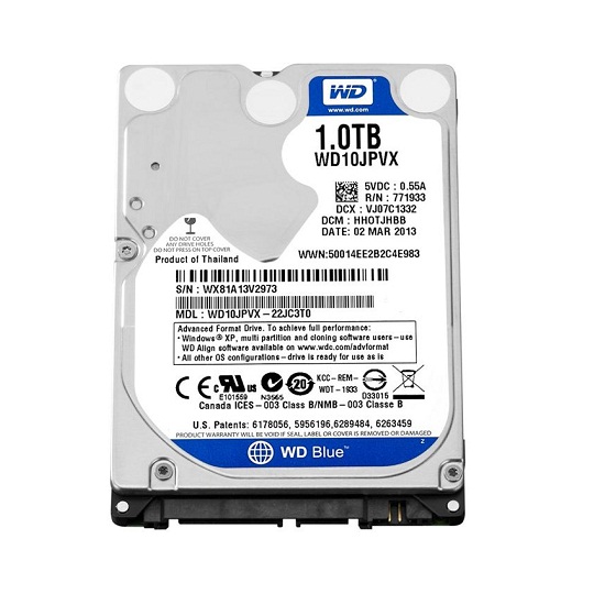 Ổ cứng HDD Laptop WD Blue 1TB