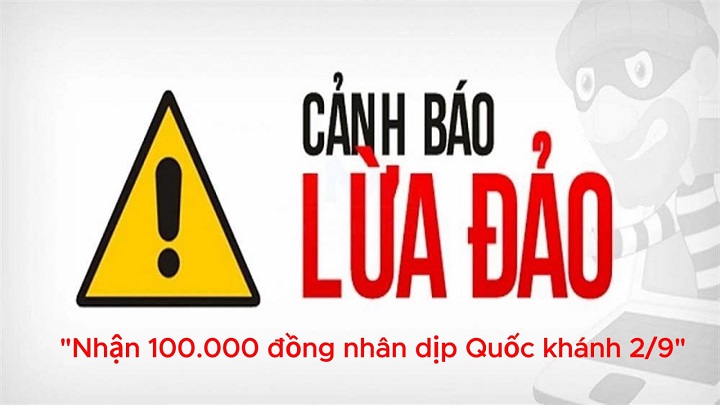 Chiêu lừa đảo mới liên quan 100 ngàn đồng nhân dịp 2/9