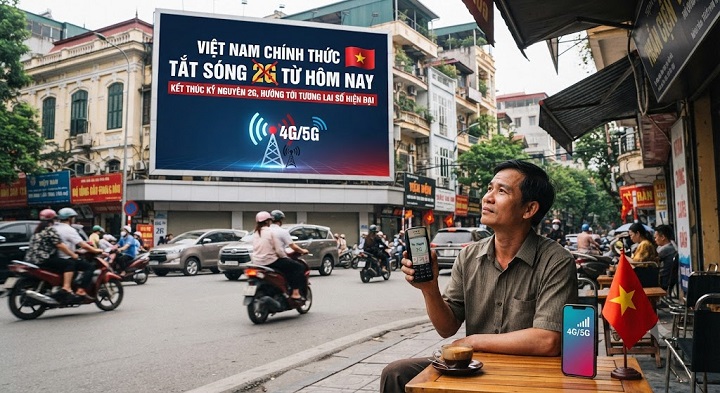 Việt Nam chính thức tắt sóng 2G từ 15/9/2026